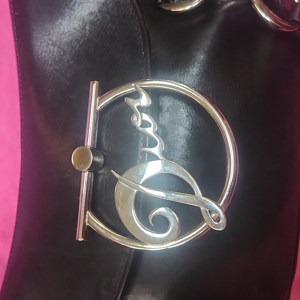 Christian Dior Diva Black Leather Barrel Bag Y2K VINTAGE Must Have - Picture 2 of 9